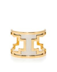 Monica Sordo | Metallic M'o Exclusive: Ducane Gold And Ruthenium Cuff | Lyst