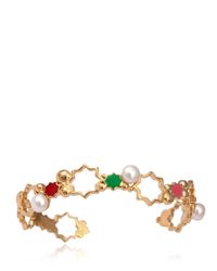 Leivan Kash | Metallic Laila Rainbow Cuff Bracelet | Lyst