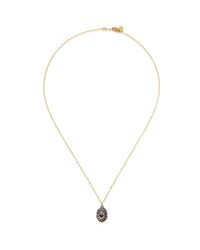 Ila & I | Metallic 'Muriel' Diamond Locket Necklace | Lyst