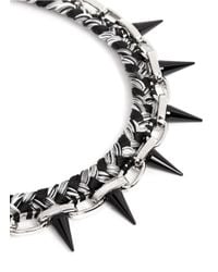 Joomi Lim | Black Spike Cotton Braid Chain Necklace | Lyst