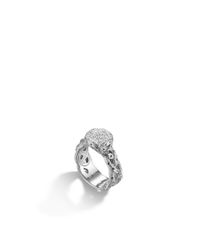 John Hardy | Metallic Classic Chain Braided Band Ring | Lyst