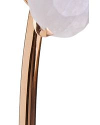 Lito | Metallic 18K Rose Gold Single Earring With Moonstone | Lyst