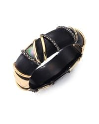 Alexis Bittar | Pop Surrealist Lucite, Black Mother-of-pearl & Crystal Bangle Bracelet/black | Lyst