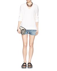 Pierre Hardy | Multicolor 'alpha' Mini Leather Trim Canvas Shoulder Bag | Lyst