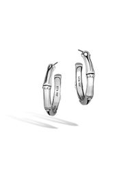 John Hardy | Metallic Bamboo Small Hoop Earrings | Lyst