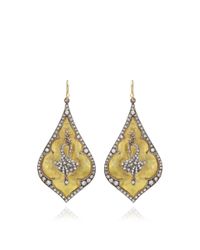 Arman Sarkisyan | Metallic White Diamond One Of A Kind Peacock Earrings | Lyst