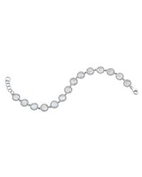 Anne Sisteron - Metallic 14kt White Gold Rainbow Moonstone Bracelet - Lyst