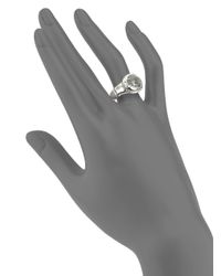 John Hardy | Green Bamboo Sterling Silver Small Round Ring | Lyst