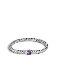 John Hardy | Metallic Classic Chain Bracelet With Amethyst | Lyst