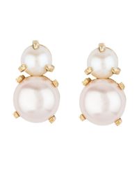 Aesa - Metallic Wind Song Studs - Lyst