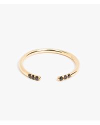 Jennie Kwon | Metallic Black Equilibrium Cuff Ring | Lyst