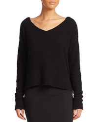 ATM | Black Slouchy Long-sleeve Sweater | Lyst