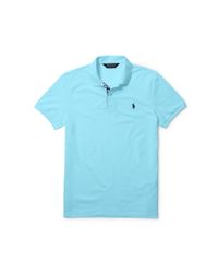 Ralph Lauren | Blue Slim-fit Pima-blend Polo for Men | Lyst