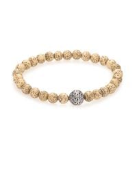 John Hardy | Natural Batu Classic Chain Lotus Seed Bead & Sterling Silver Bracelet | Lyst