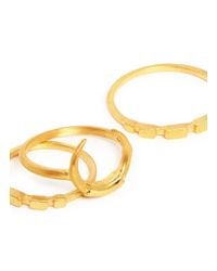 Maria Black | Metallic ''chuck And Tusk' Three Ring Set | Lyst