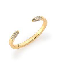 Giles & Brother | Metallic Pavé Crystal Double Spike Cuff Bracelet | Lyst