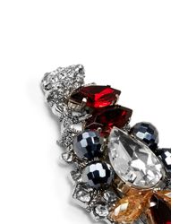 Assad Mounser | Multicolor Crystal Bead Pavé Stud Earrings | Lyst