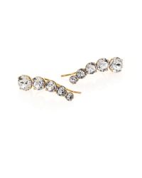 Ca&Lou | Metallic Debutante Crystal Earrings/Goldtone | Lyst