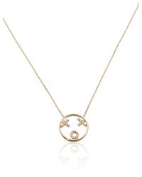 Ruifier | Metallic 'rae' Diamond 9k Yellow Gold Pendant Necklace | Lyst