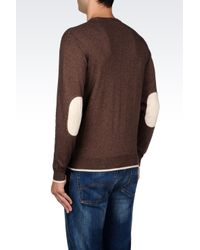 Armani Jeans | Brown Jumper In Cotton Blend for Men | Lyst