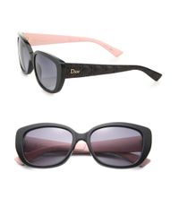 Dior | Black Lady Ii 55mm Square Sunglasses | Lyst