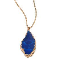 ABS By Allen Schwartz | Blue Inner Fire Pendant Necklace | Lyst