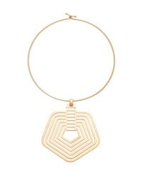 Trina Turk | Metallic Drama Pendant Hard Collar | Lyst