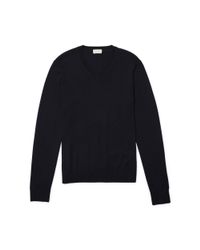 Club Monaco | Blue Merino V-neck for Men | Lyst