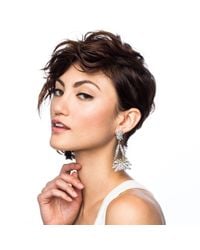 Lulu Frost - Metallic Larkspur Drop Earring Silver - Lyst