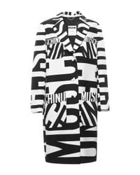Moschino | White Print Long Jacket | Lyst
