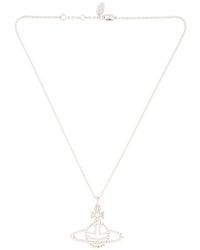 Vivienne Westwood | White Griselda Brass Relief Pendant Necklace | Lyst