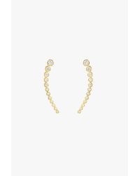 7 For All Mankind - Metallic Tai Ear Climbers In Gold - Lyst