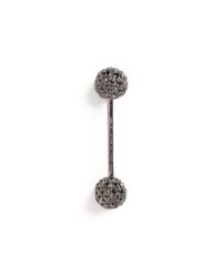 Elise Dray | Black Piercing Ball Earring | Lyst