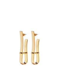 Toga | Metallic Brass Drop Earrings | Lyst