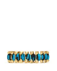 Ela Stone | Blue Rowina Coloured Thread Stud Bracelet | Lyst