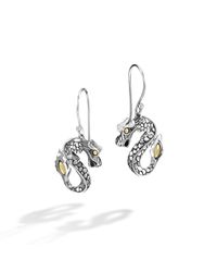 John Hardy | Metallic Naga Drop Earring | Lyst