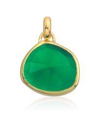 Monica Vinader | Green Siren Bezel Pendant | Lyst