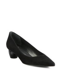 Stuart Weitzman | Black Sphere Suede Pumps | Lyst