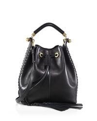 Chloé | Black Gala Leather Bucket Bag | Lyst