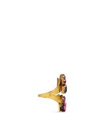 Erickson Beamon | Metallic 'velvet Underground' Square Jewel Twist Ring | Lyst