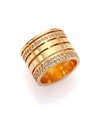 Vita Fede | Metallic Pila Crystal Multi-row Band Ring | Lyst