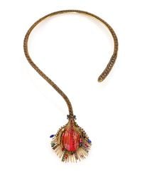 Erickson Beamon | Orange Telepathic Crystal Drop Collar Necklace | Lyst