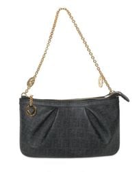 Fendi | Black Chain Handle Bag | Lyst