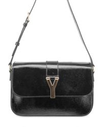 Saint Laurent | Black Chyc Large Flap Shoulder Bag | Lyst