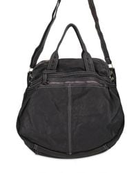 Sissi Rossi | Black Washed Bufalo Tote | Lyst