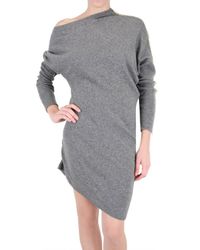 Space | Gray Wool Kimono Dress | Lyst
