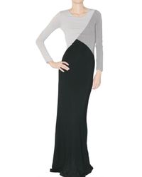Jonathan Saunders | Black Odet Jersey Maxi Dress | Lyst