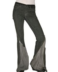 Rick Owens | Gray Stretch Denim Zip-out Jeans | Lyst