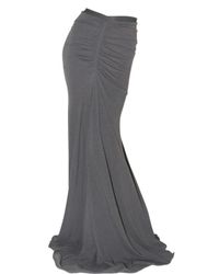 Rick Owens | Blue Long Drape Jersey Dress/ Skirt | Lyst