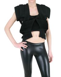Sandra Backlund | Black Pleated Panel Vest | Lyst